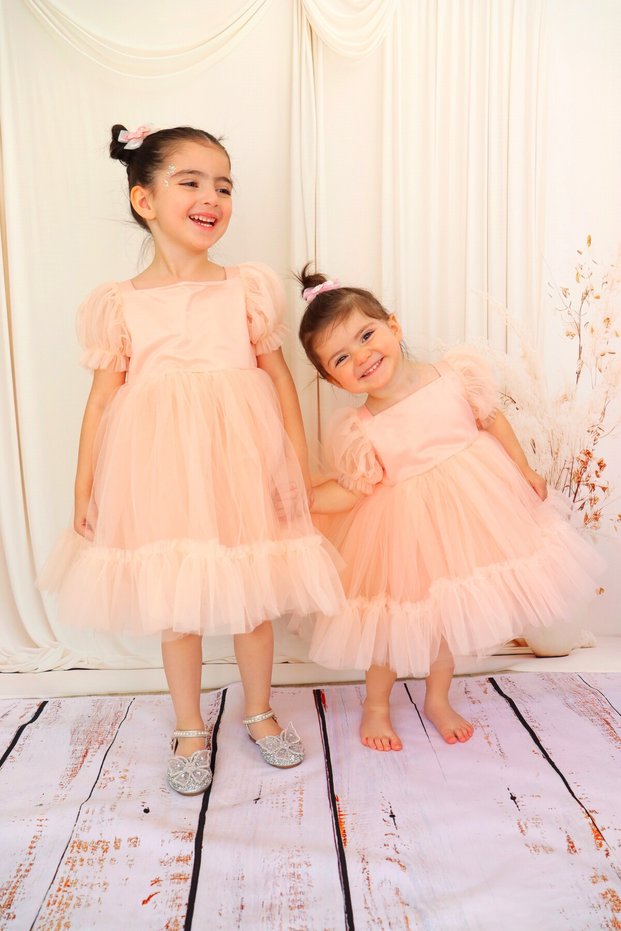Girls Backless Birthday Party Dress Tutu Dress