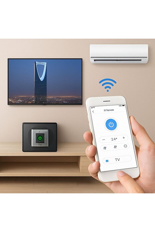 جهاز ربط المكيف والتلفاز - IR-IR device for connecting air conditioner and TV