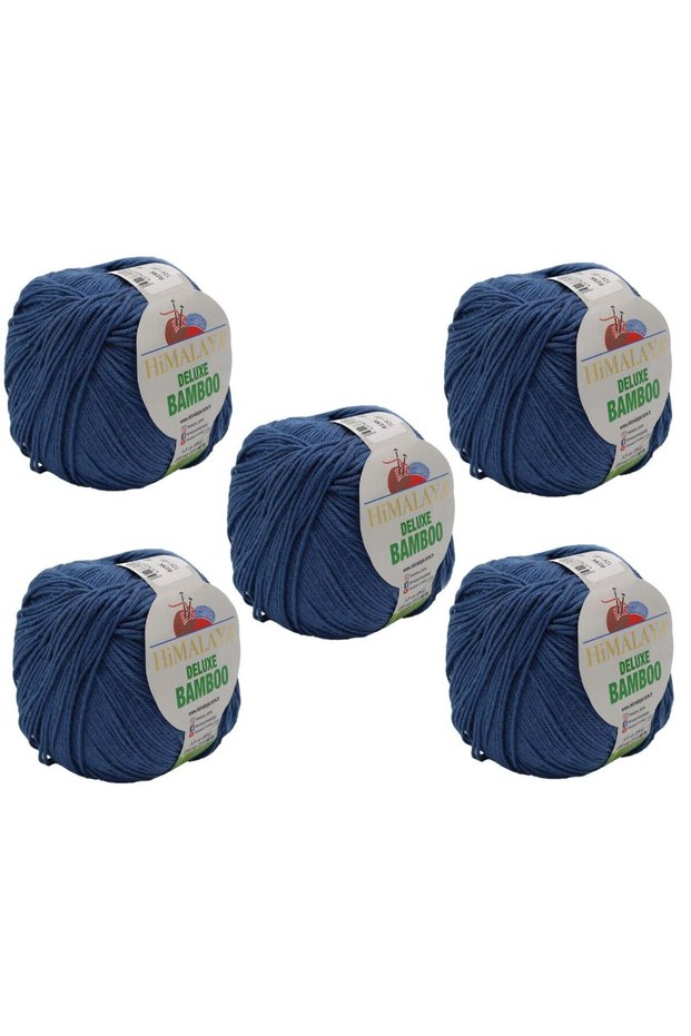 Deluxe Bamboo, 5 Yumak, 500g Gram, Cardigan Sweater Yarn 124-27