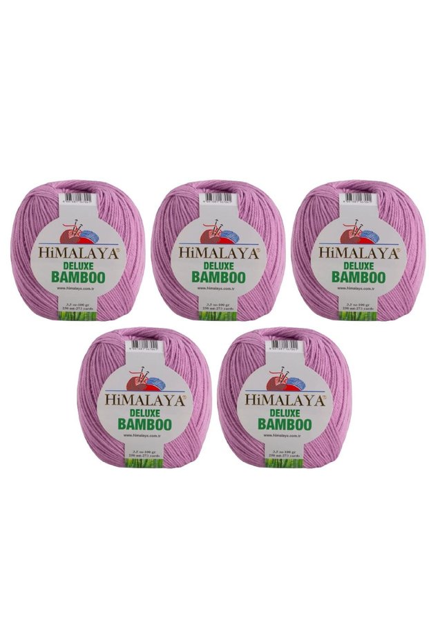 Deluxe Bamboo, 5 Yumak, 500g Gram, Cardigan Sweater Yarn 124-12