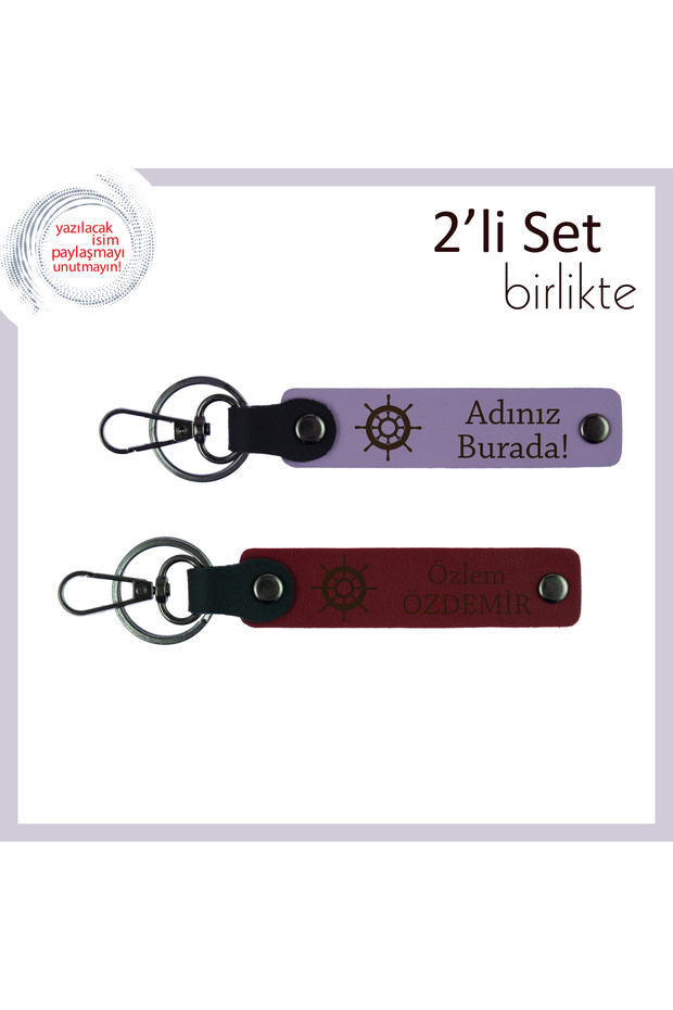 Personal Ship Keychain Suit, Purple Violet-Burgundy, to Dad with Style Net and Balanced