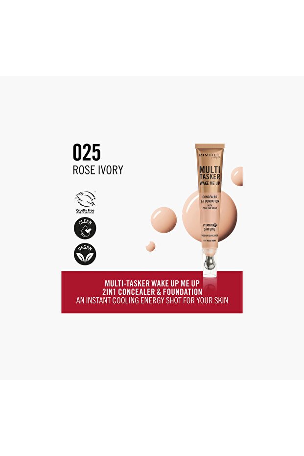 Rimmel Multi-Tasker Wake Me Up Concealer and Foundation - 20 ml - 2