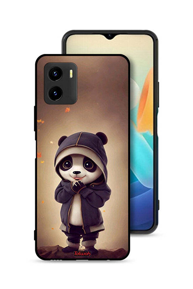 غطاء حماية لهاتف Vivo Y15s باندا صغير لطيف