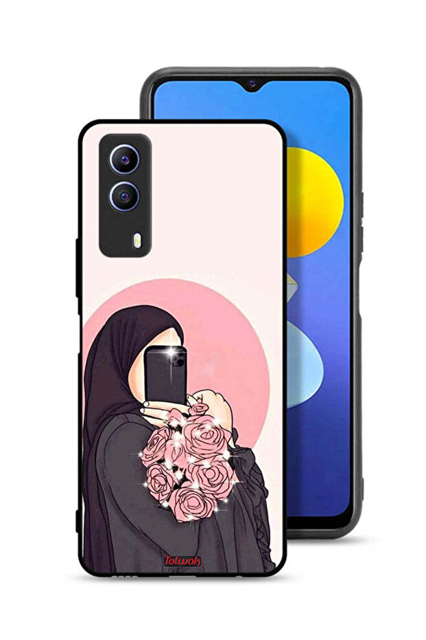 غطاء حماية لهاتف Vivo T1x - فن التقاط صور سيلفي مع الزهور
