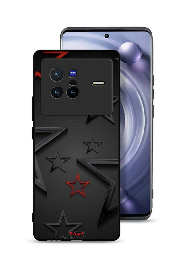 غطاء حماية بنقشة نجوم لهاتف Vivo X80