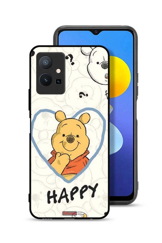 غطاء حماية لهاتف Vivo Y75 5G بتصميم دب باباي