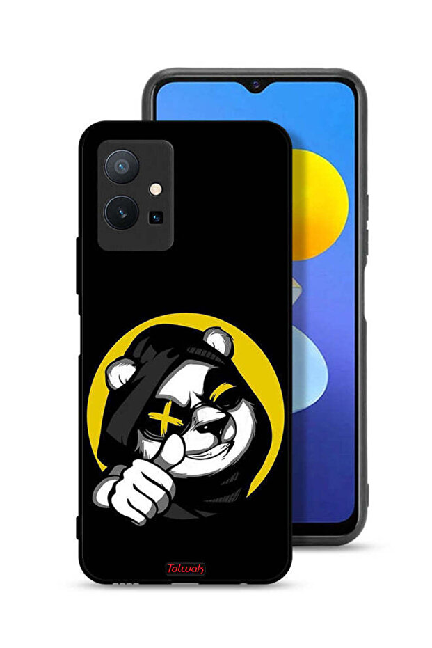 غطاء حماية لهاتف Vivo T1 5G بتصميم قطة مارشميلو لطيفة