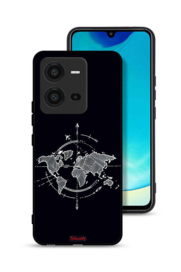 Vivo V25 5G Protective Case Cover Compass Art