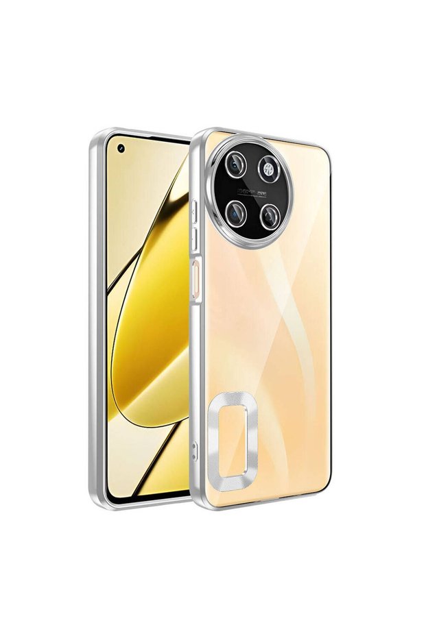 Case for Realme 11 4g Case Edges Colorful Platinum Plated Back Transparent Cover
