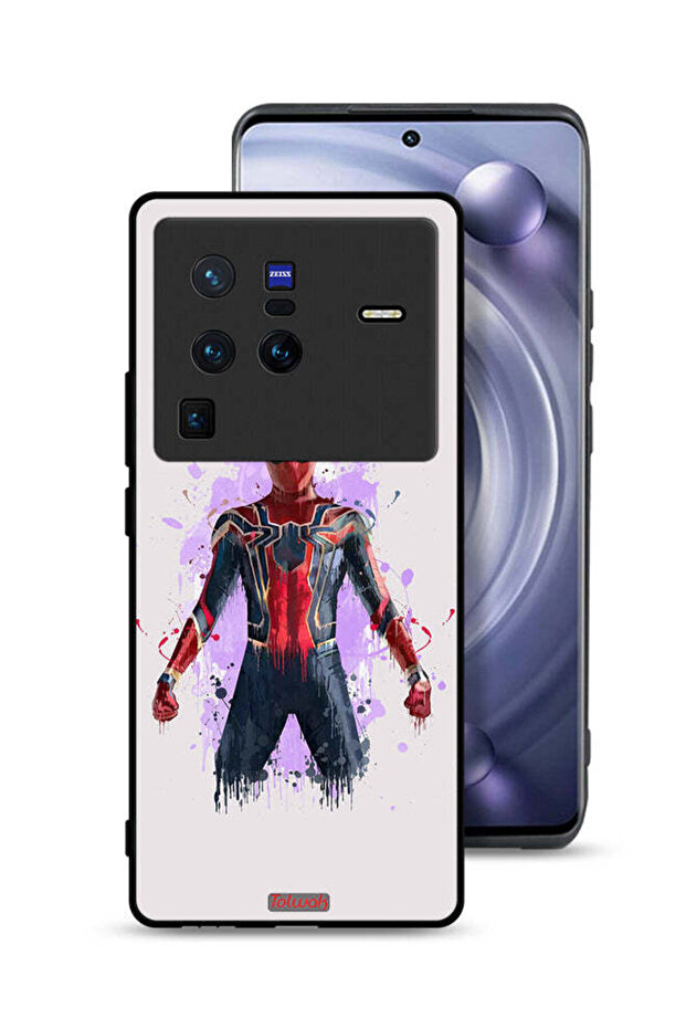 غطاء حماية Vivo X80 Pro بتصميم العنكبوت الحديدي