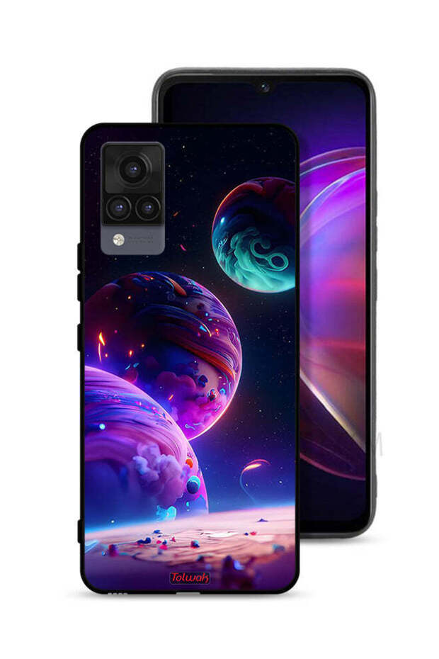 غطاء حماية لهاتف Vivo V21 بنمط كوكبي