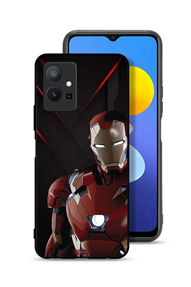 غطاء حماية لهاتف Vivo Y75 5G بتصميم الرجل الحديدي