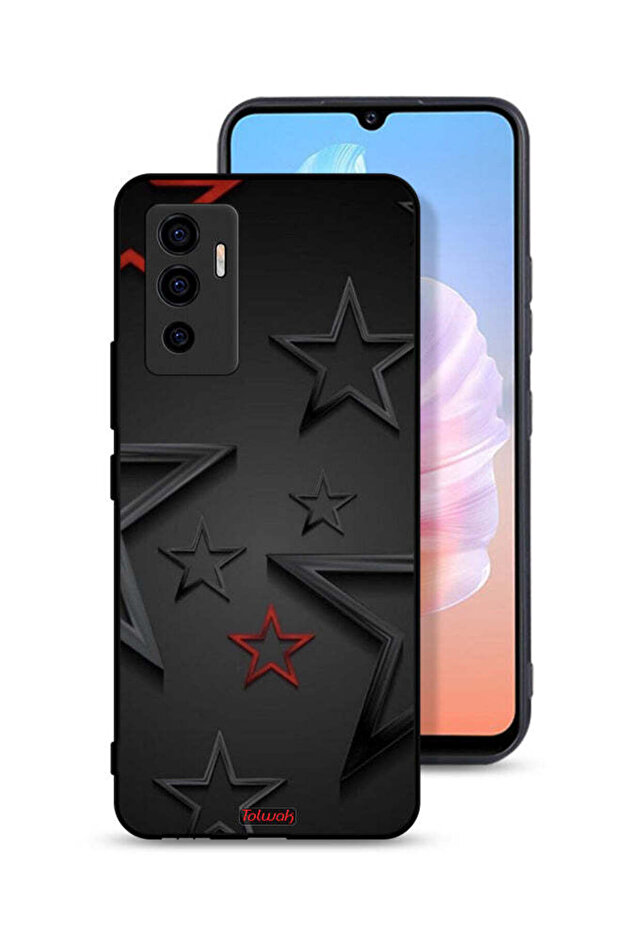 غطاء حماية بنقشة نجوم لهاتف Vivo V23e