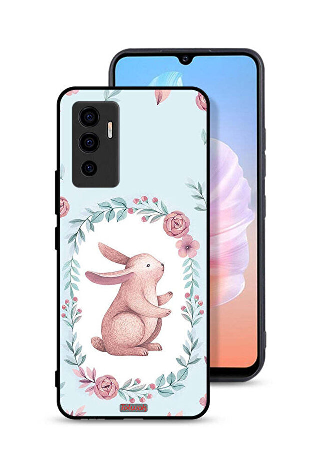 غطاء حماية لهاتف Vivo S10e 5G على شكل أرنب