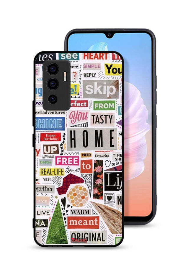 غطاء حماية لهاتف Vivo S10e 5G مع ملصقات أصلية