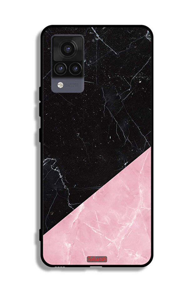 غطاء حماية لهاتف Vivo V21 بنمط رخامي - 2