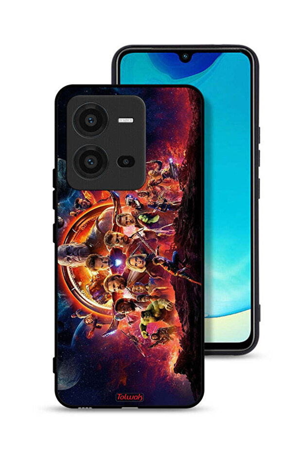 غطاء حماية لهاتف Vivo V25 5G بتصميم Avengers