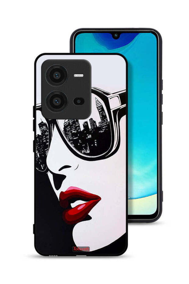 Vivo V25 5G Protective Case Cover Girl Face Abstract Art