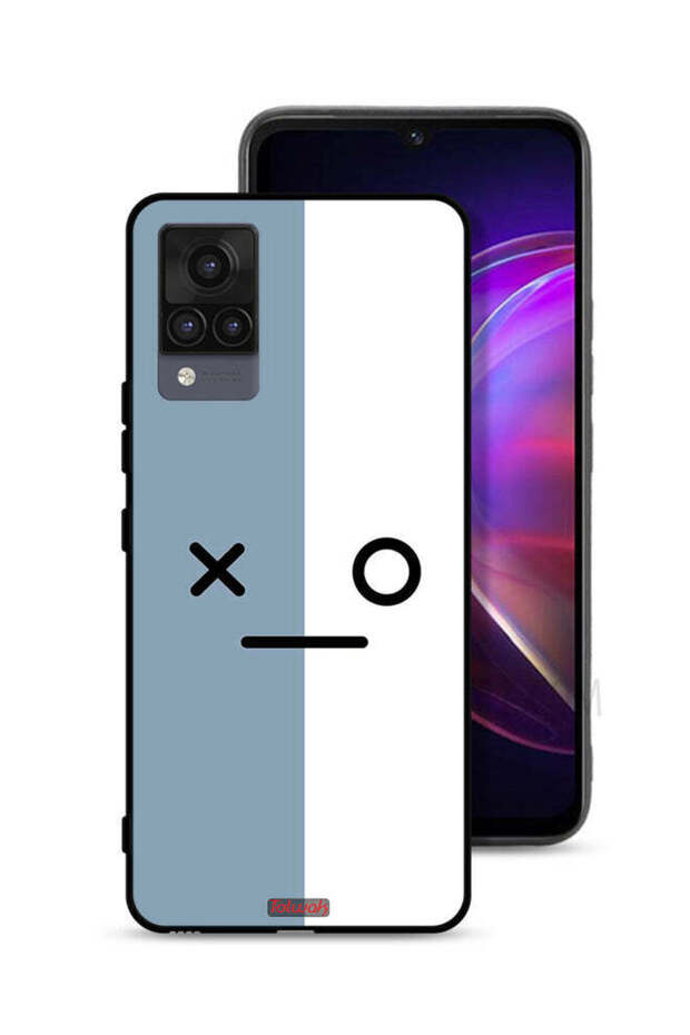 غطاء حماية لهاتف Vivo V21 بأيقونات الوجه