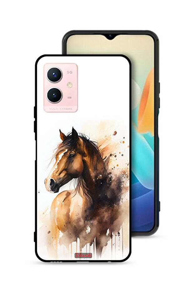 Vivo Y33s 5G Protective Case Cover Horse Abstract Art