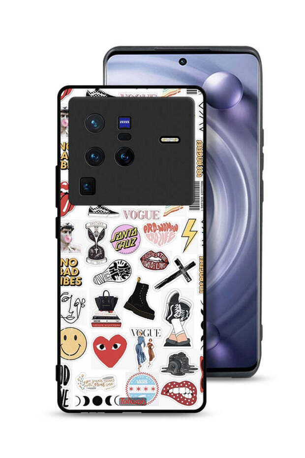 Vivo X80 Pro Protective Case Cover No Bad Vibes Stickers