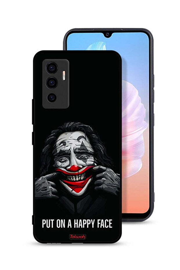غطاء حماية لهاتف Vivo V23e بوجه سعيد