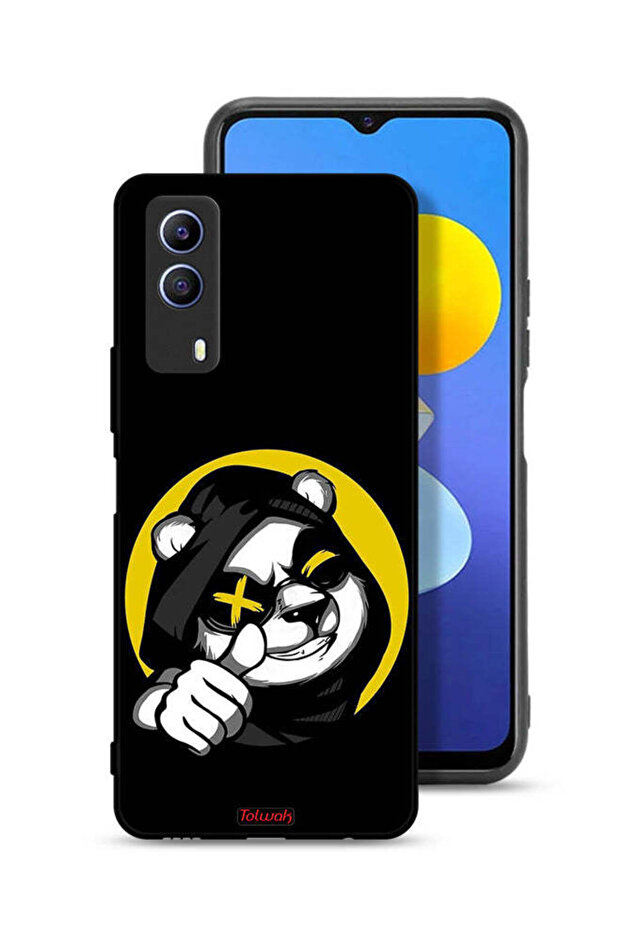 غطاء حماية Vivo T1x بتصميم قطة مارشميلو لطيفة