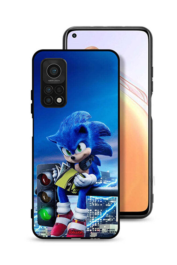 غطاء حماية لهاتف Xiaomi Mi 10T 5G بطبعة سونيك ريدينج