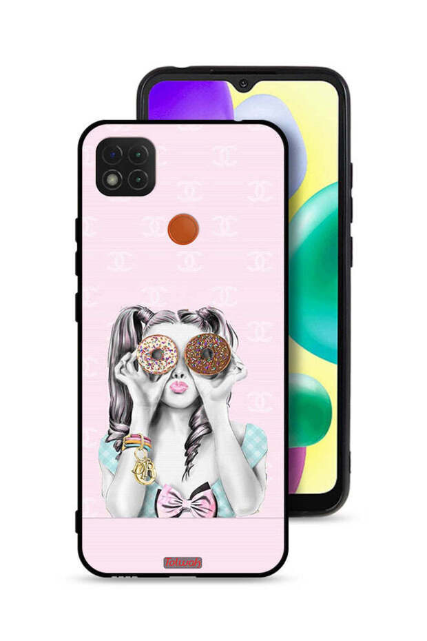 غطاء حماية Xiaomi Redmi 9C بغطاء واقي يحمل كعكتين دونات