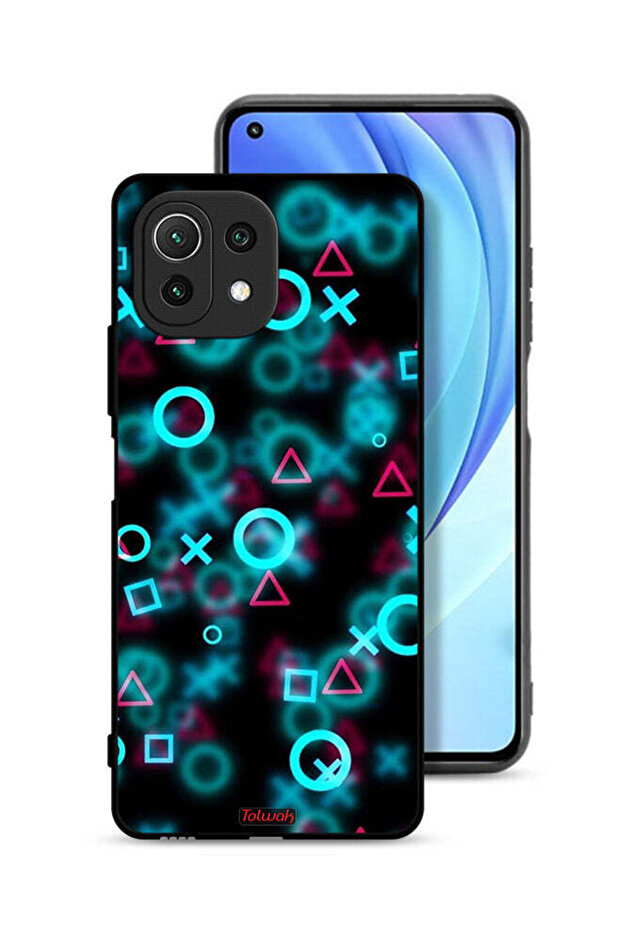 Xiaomi Mi 11 Lite Protective Case Cover Squid Game Icons Small
