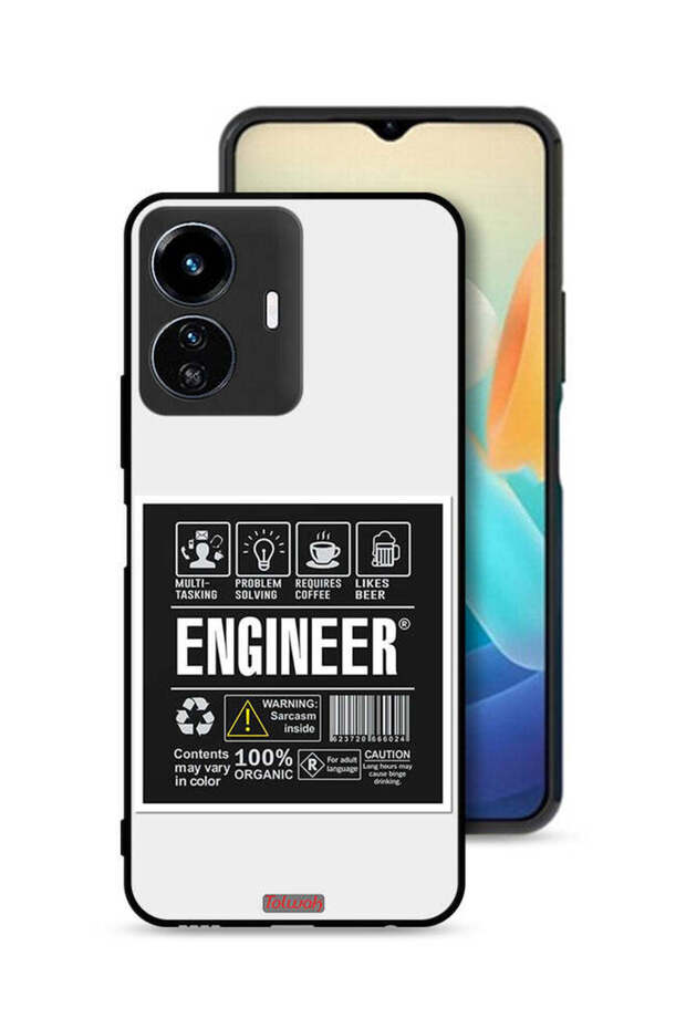 غطاء حماية لهاتف Vivo Y77 5G - ملصق مهندس