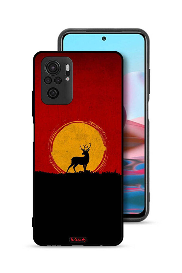 Xiaomi Redmi Note 10 4G Protective Case Cover Deer And Moon Artwork