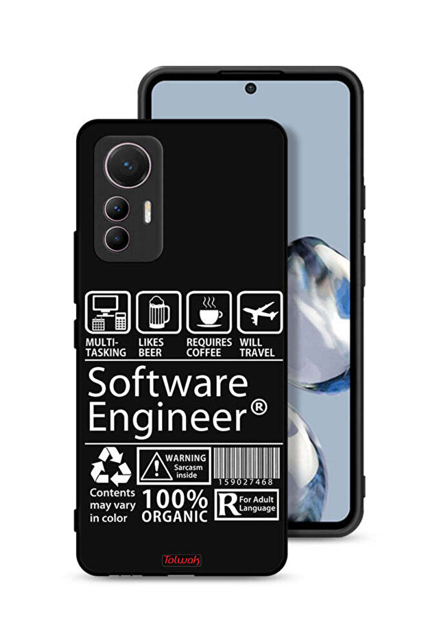 غطاء حماية لهاتف Xiaomi 12 Lite - ملصق مهندس برمجيات