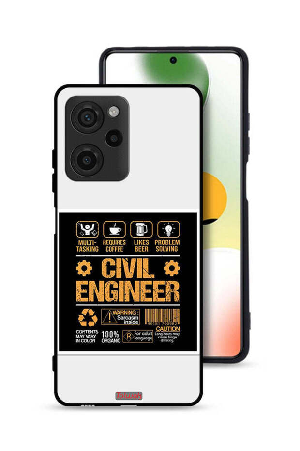 غطاء حماية Xiaomi Poco X5 Pro غطاء حماية ملصق المهندس المدني