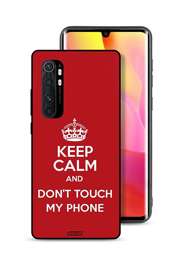 Xiaomi Mi Note 10 Lite Protective Case Cover Keep Calm And Dont Touch My Phone
