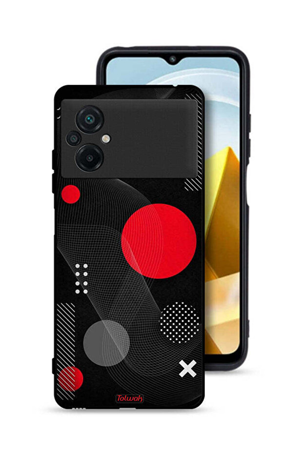 Xiaomi Poco M5 4G Protective Case Cover Round And Cross Shape Pattern