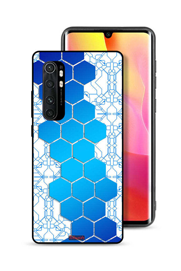 Xiaomi Mi Note 10 Lite Protective Case Cover Honeycomb Hexagon Icon Networks