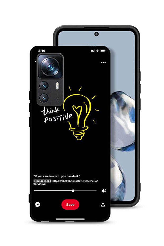 غطاء حماية لهاتف Xiaomi 12T Pro - فكر بإيجابية