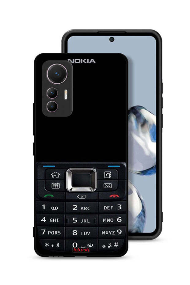 Xiaomi 12 Lite Protective Case Cover Old Phone Pattern