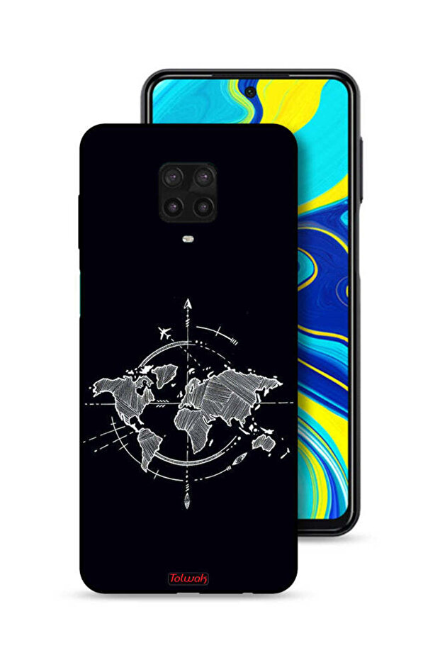 Xiaomi Redmi Note 9 Pro Protective Case Cover Compass Art