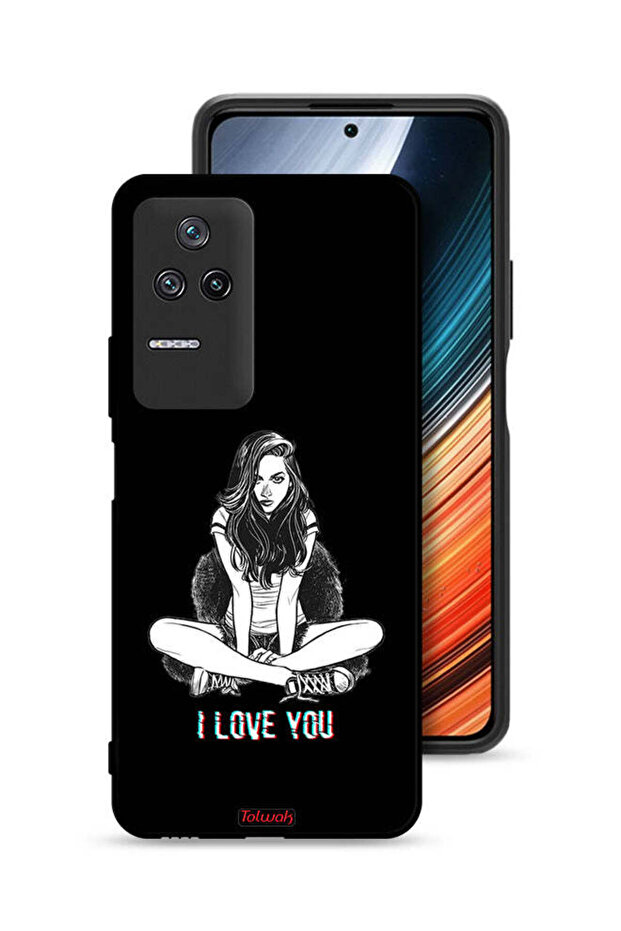 Xiaomi Poco F4 Protective Case Cover I Love You Art