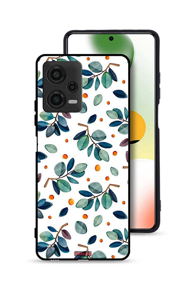 غطاء حماية لهاتف Xiaomi Poco X5 بأوراق الشجر