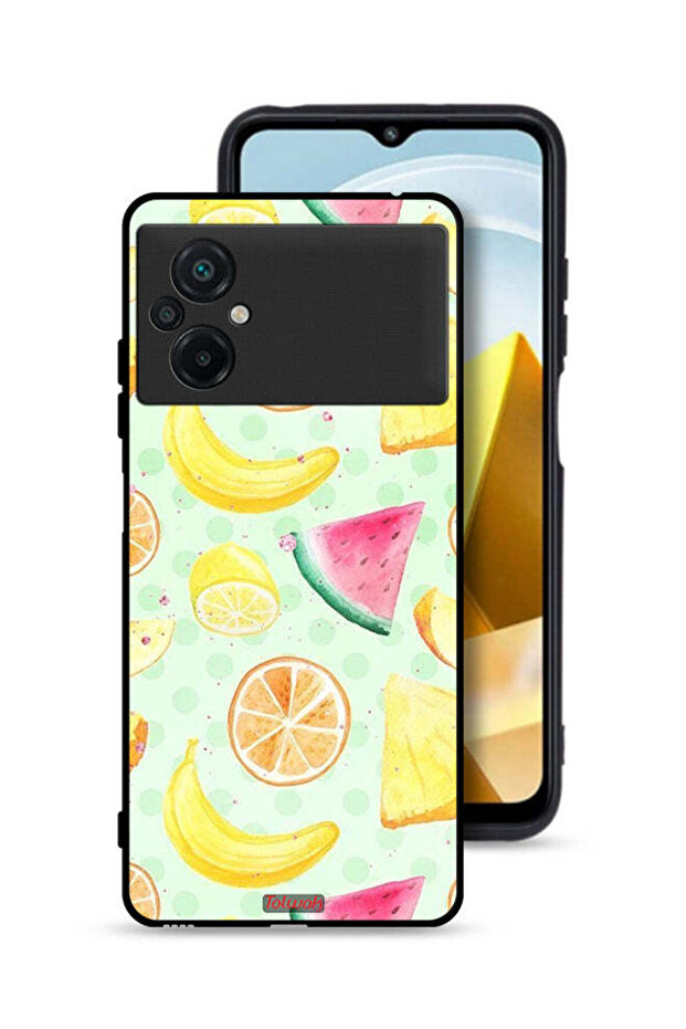 Xiaomi Poco M5 4G Protective Case Cover Fruits Watercolor Art