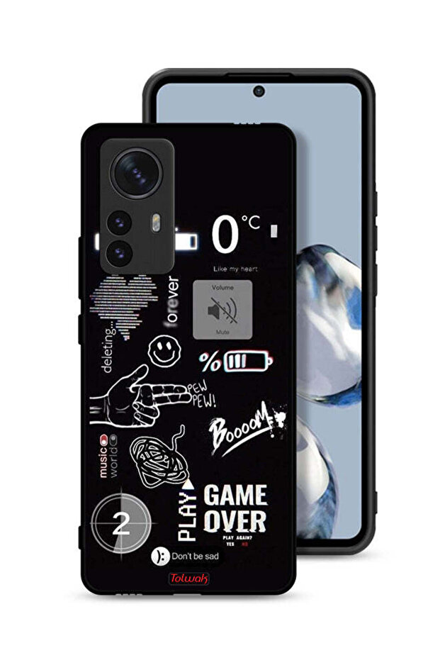 Xiaomi 12 Protective Case Cover Game Over Pew Pew