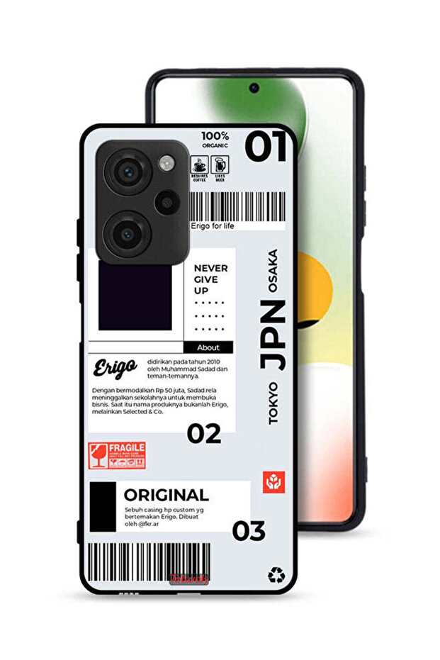 غطاء حماية لهاتف Xiaomi Poco X5 Pro - ملصق ياباني