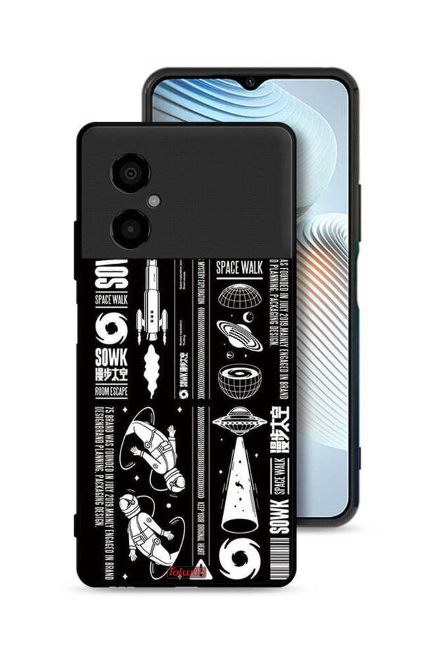 غطاء حماية لهاتف Xiaomi Poco M4 5G ملصق Sowk Space Walk