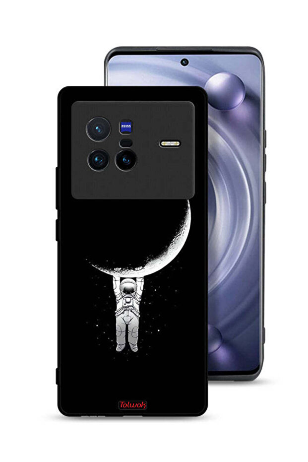 Vivo X80 Protective Case Cover Hanging From Moon
