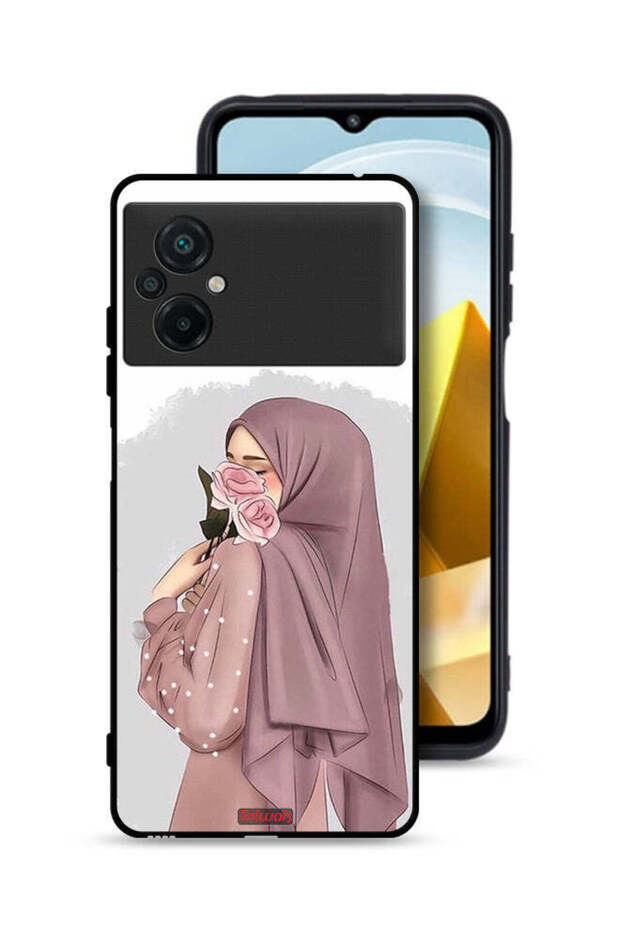 Xiaomi Poco M5 4G Protective Case Cover Holding Roses Girl Art