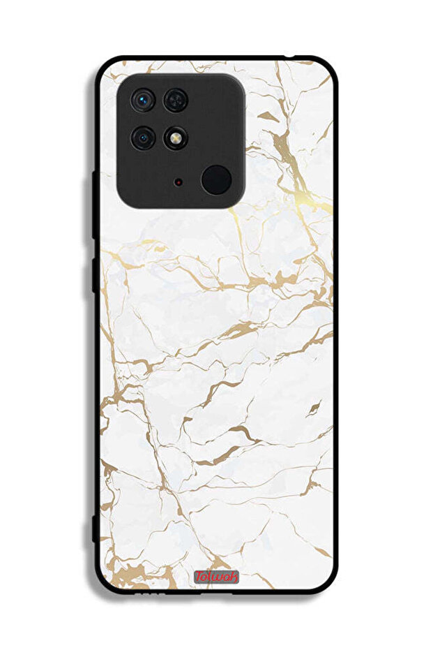 غطاء حماية لهاتف شاومي ريدمي 10 سي بنمط رخامي - 2