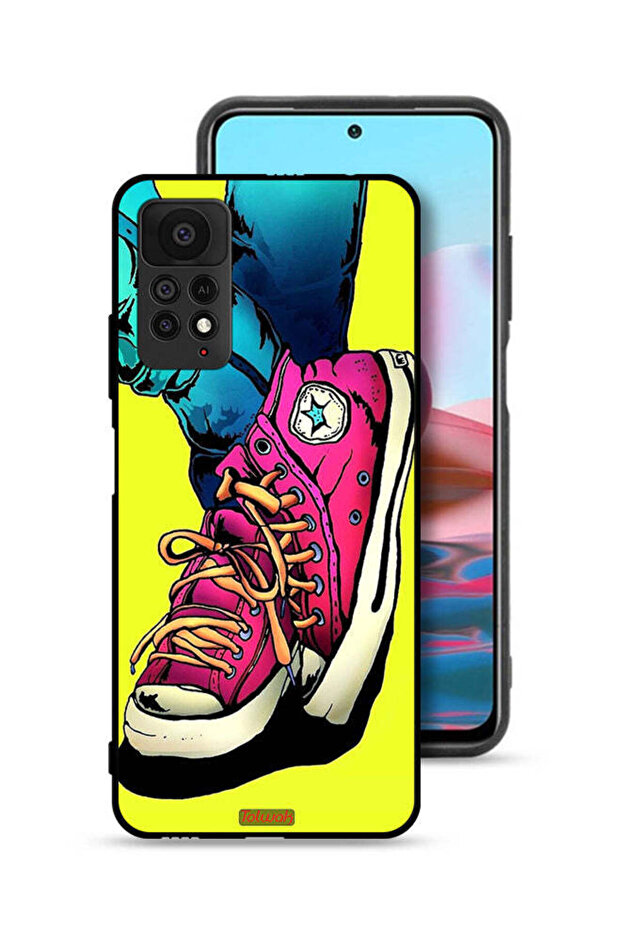 غطاء حماية لهاتف شاومي ريدمي نوت 11 برو 5G، تصميم حذاء قماشي